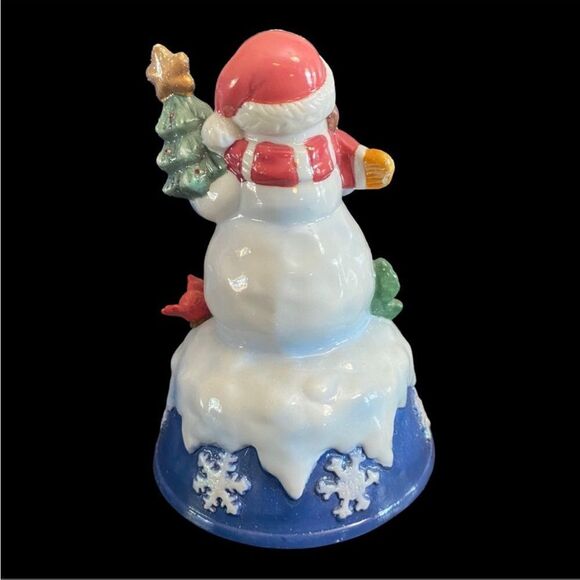 VINTAGE | Musical Porcelain Snowman Decoration - Picture 2 of 5